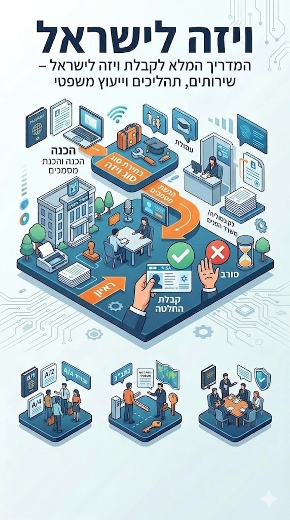 מדריך ויזה לישראל ויזה לישראל - איך מוציאים?